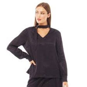 NWT Ted Baker Elegant Black V-Neck Sweater